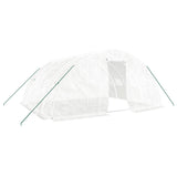 Greenhouse with Steel Frame White 20 m 5x4x2.3 m 3188094