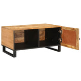 Coffee Table Natural 80 x 50 x 40 cm Solid Mango Wood 4018048