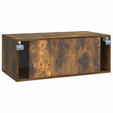 Wall-Mounted TV Cabinet Smoked Oak 78.5 x 41 x 30 cm 898690
