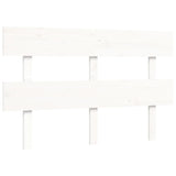 Bed Frame without Mattress White Small Double Solid Wood Pine 3193502