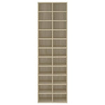 Shoe Cabinet Sonoma Oak 54x34x183 cm Engineered Wood 800372