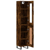 Highboard Smoked Oak 34.5x34x180 cm Engineered Wood 3199518
