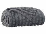 Throw Blankets 6 pcs Dark Grey 270 x 240 cm Fleece 42016952