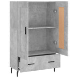 Highboard Concrete Grey 69.5x31x115 cm Engineered Wood 830344