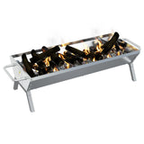 BBQ Tray Silver 118x42x30.5 cm Stainless Steel 319969