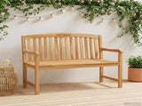 Handcarved Rose Bench 114 x 60.5 x 95 cm Solid Teak Wood 42030013