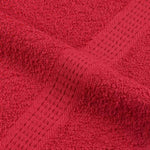 ZNTS Sauna Towels 4 pcs Red 80x200 cm 360 gsm 100% Cotton 136936