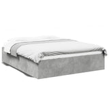 Bed Frame without Mattress Concrete Grey 150x200 cm 3281010