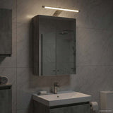 Bathroom Mirror Cabinet Concrete Grey 30 x 10.5 x 50 cm 889018