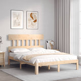 Bed Frame without Mattress 140x200 cm Solid Wood Pine 3193596