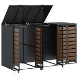 Wheelie Bin Storage for 3 Bins Anthracite 204 x 77.5 x 115.5 cm 3394769