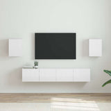 TV Wall Cabinet Wall-mounted 2 pcs Gloss White 30 x 31 x 40 cm 892258