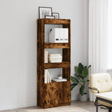 Highboard Smoked Oak 63x33x180 cm Engineered Wood 3309604