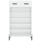 Shoe Cabinet High Gloss White 60x35x105 cm Engineered Wood 829622