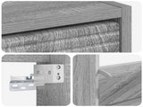 Wall-Mounted Shoe Cabinet HAARLEM 71 x 17 x 43 cm Grey Sonoma 896851