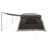 Family Tent Brown Grey 500 x 400 x 230 cm Polyester and Steel 42029003