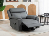 Faux Leather 70&deg Electric Riser Recliner Chair, Charcoal Grey T3398P330487