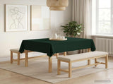 Table Cloth 5 pcs Rectangular Dark Green 140 x 180 cm Polyester 42040221