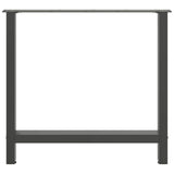 Dining Table Legs Anthracite 2 pcs 70x cm Steel 4013310