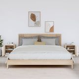 Bedside Cabinets 2 pcs White 40x34x45 cm Solid Wood Pine 818278