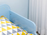 Space Themed Toddler Bed, Kids Bedroom Furniture, with Safety Rails - Blue T3398P422136