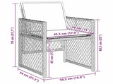 Garden Dining Set 5 pcs Beige Poly Rattan 3380633
