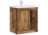 Bathroom Under Sink Cabinet Old Wood 56 x 37.5 x 81 cm 890686