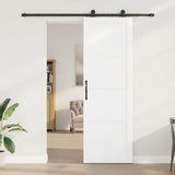 Sliding Door Manual ORKDAL White and black 78 x 232 cm 3333475