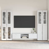 TV Cabinet Set FLORIN 3 pcs High Gloss White Engineered Wood 3398008