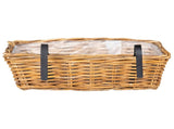 Hanging Planter Basket GENDT 2 pcs Natural Brown Kubu Rattan 42020968