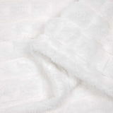 Throw Blankets 6 pcs White 150 x 130 cm Fleece 42016965