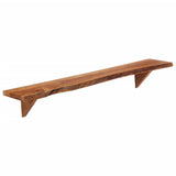 Wall Shelves 2 pcs 110x20x18 cm Solid Wood Acacia 337824
