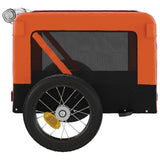 Pet Bike Trailer Orange and Black Oxford Fabric&Iron 93907