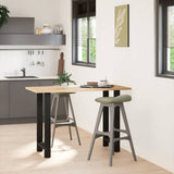 Bar Table Legs Black 2 pcs 40x cm Steel 4013324