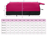 Horse Blanket Pink and Black 125 cm Polyester 42013082
