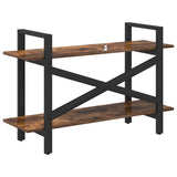 Bookshelf Smoked Oak 100 x 33.5 x 64 cm Engineered Wood 883954
