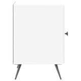Bedside Cabinet High Gloss White 43 x 34.5 x 50 cm 895493