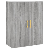 Highboard Grey Sonoma 69.5x34x180 cm Engineered Wood 3195841