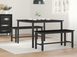 Dining Tables 80 x 80 x 75 cm Engineered Wood Black Oak Square 892626