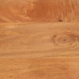 Coffee Table Brown and Black 80x50x40 cm Solid Wood Mango 356788