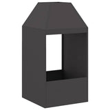 Fire Pit Black 50 x 50 x 100 cm Steel 858988