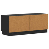 TV Cabinet Black Engineered Wood 897336