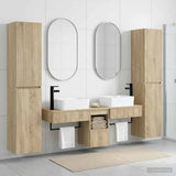 Bathroom Furniture Set 5 pcs Sonoma Oak 33 x 34.5 x 160 cm 3406015
