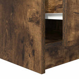 Coffee Table with Drawers Smoked Oak 70.5x70x40 cm 3328412