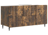 Sideboard Smoked Oak 89 x 34.5 x 62 cm Engineered Wood 894430
