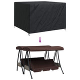 Outdoor Swing Cover Black 250 x 250 x 160 cm 600D Oxford Fbric 4105926
