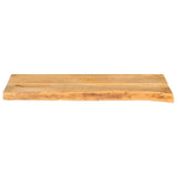Table Top Live Edge 80x40x3.8 cm Solid Wood Mango 370490