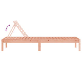 Sun Lounger Natural Wood Solid Douglas Wood Large 825075
