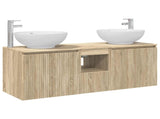 Bathroom Cabinet Set 3 pcs Sonoma Oak 49.5 x 44.5 x 65 cm 3405699