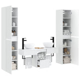 Bathroom Furniture Set 5 pcs White 33 x 34.5 x 160 cm 3406003